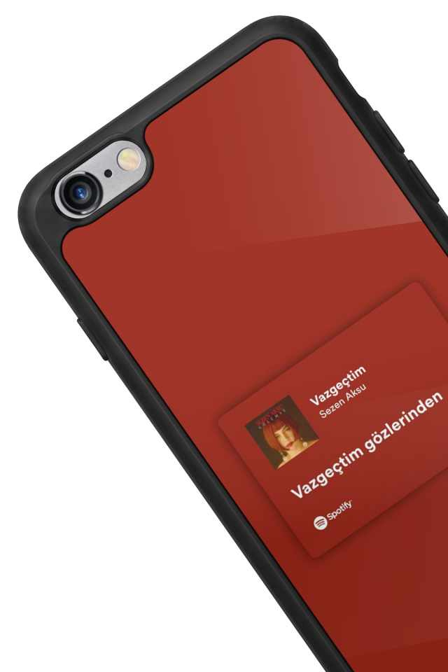 iPhone 6 Plus Uyumlu Sarki Sozleri Tasarımlı Glossy Premium Kılıf