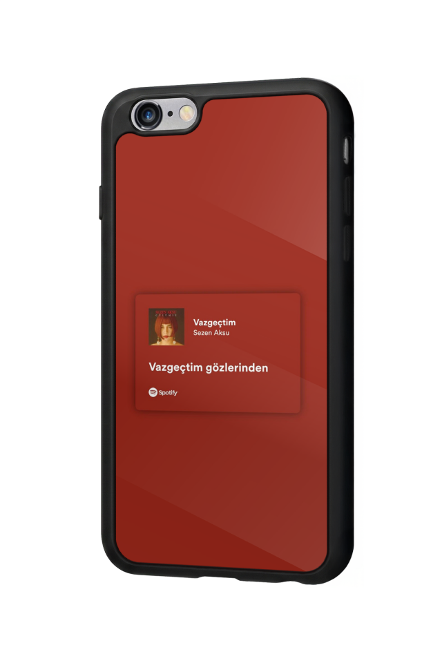 iPhone 6 Plus Uyumlu Sarki Sozleri Tasarımlı Glossy Premium Kılıf