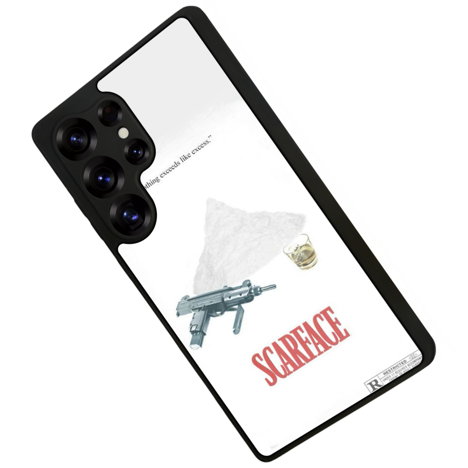 Samsung Galaxy S25 Ultra Uyumlu Scarface Tasarımlı Glossy Premium Kılıf