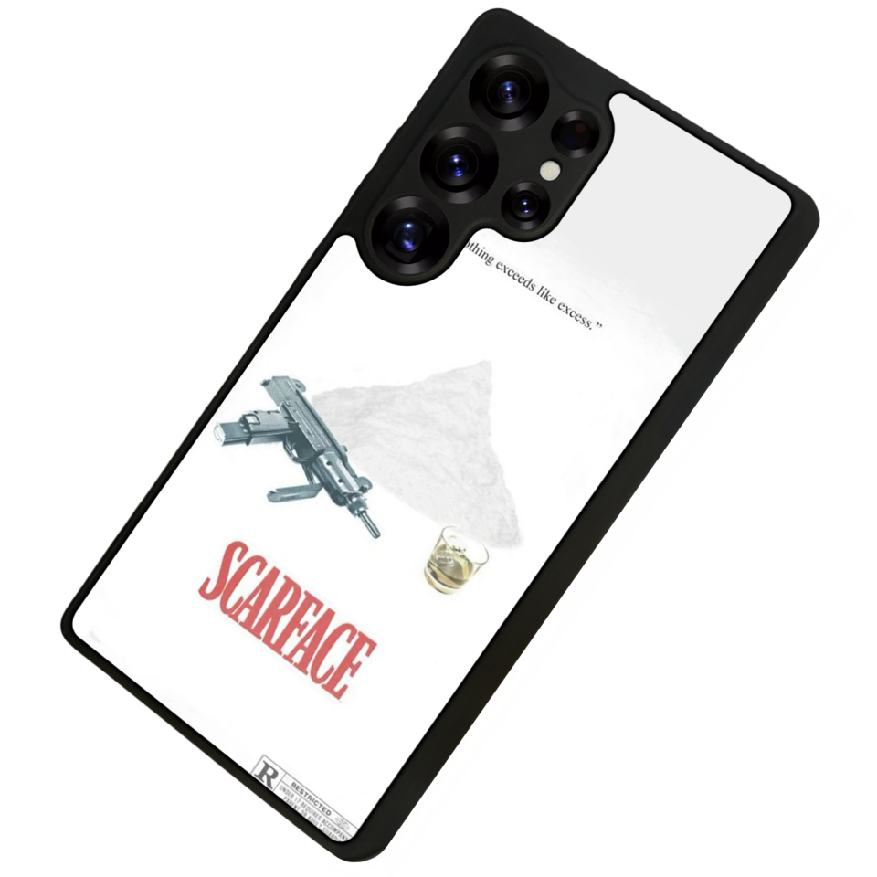 Samsung Galaxy S25 Ultra Uyumlu Scarface Tasarımlı Glossy Premium Kılıf