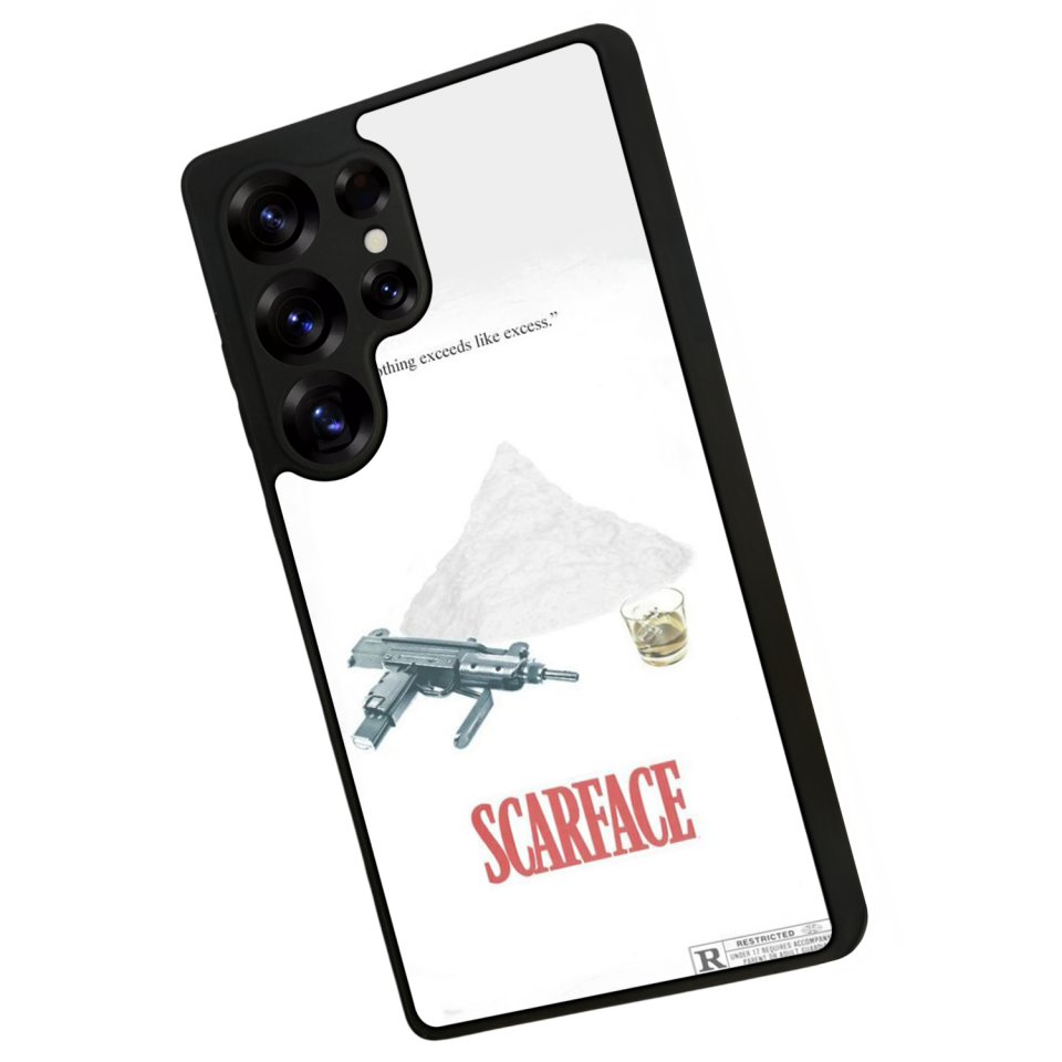 Samsung Galaxy S25 Ultra Uyumlu Scarface Tasarımlı Glossy Premium Kılıf