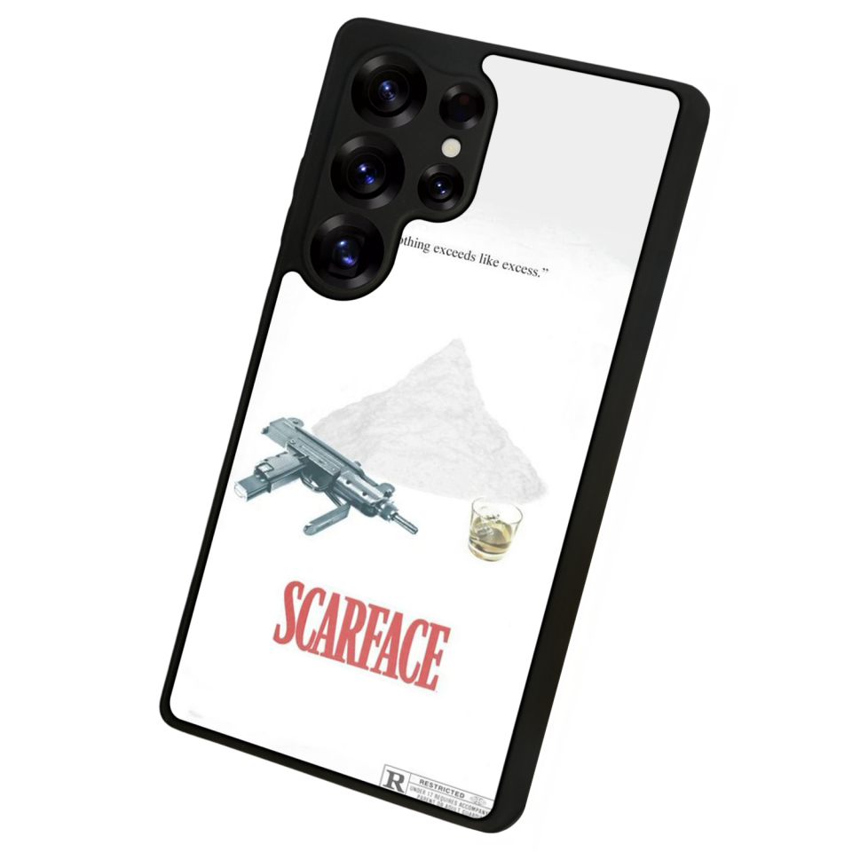 Samsung Galaxy S25 Ultra Uyumlu Scarface Tasarımlı Glossy Premium Kılıf