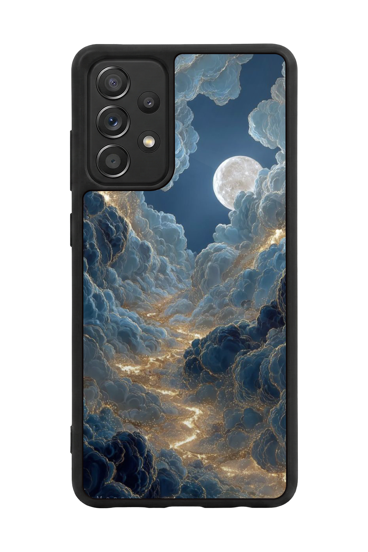 Samsung Galaxy A72 Uyumlu Ay Tasarımlı Glossy Premium Kılıf