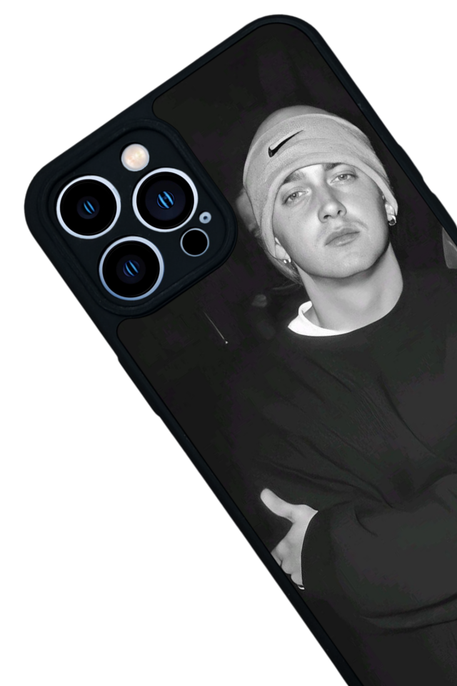 iPhone 13 Pro Max Uyumlu Eminem Tasarımlı Glossy Premium Kılıf