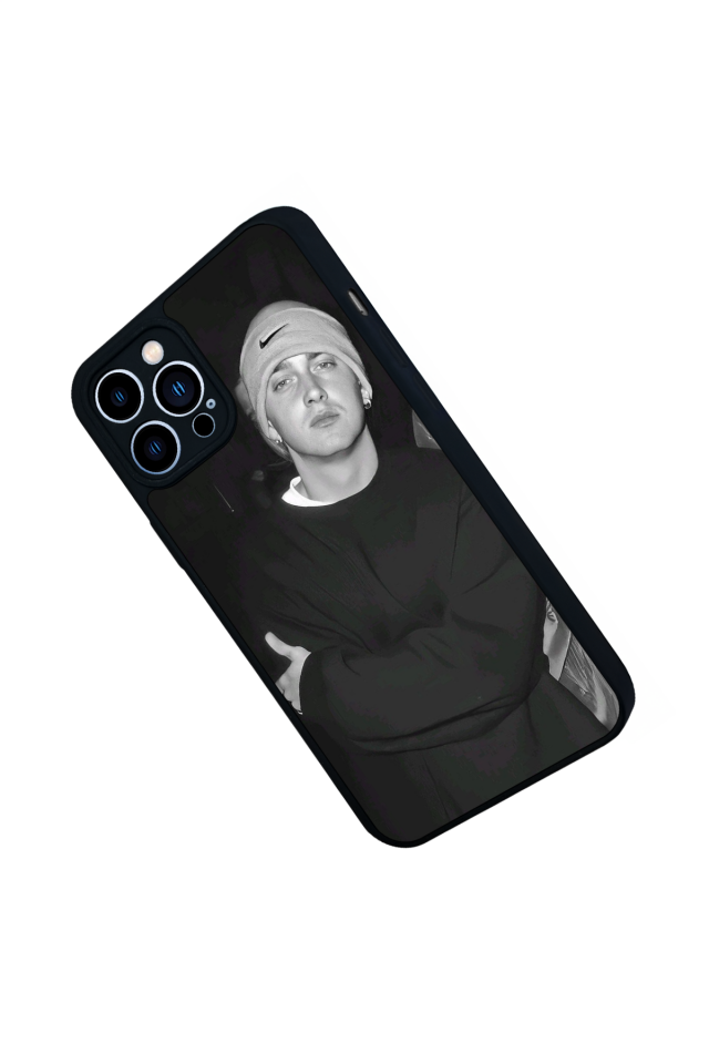 iPhone 13 Pro Max Uyumlu Eminem Tasarımlı Glossy Premium Kılıf