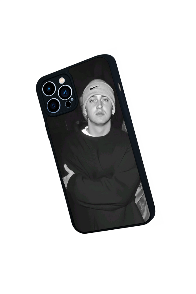 iPhone 13 Pro Max Uyumlu Eminem Tasarımlı Glossy Premium Kılıf