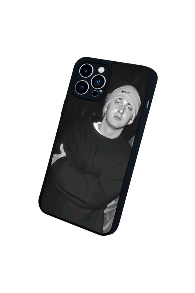 iPhone 13 Pro Max Uyumlu Eminem Tasarımlı Glossy Premium Kılıf