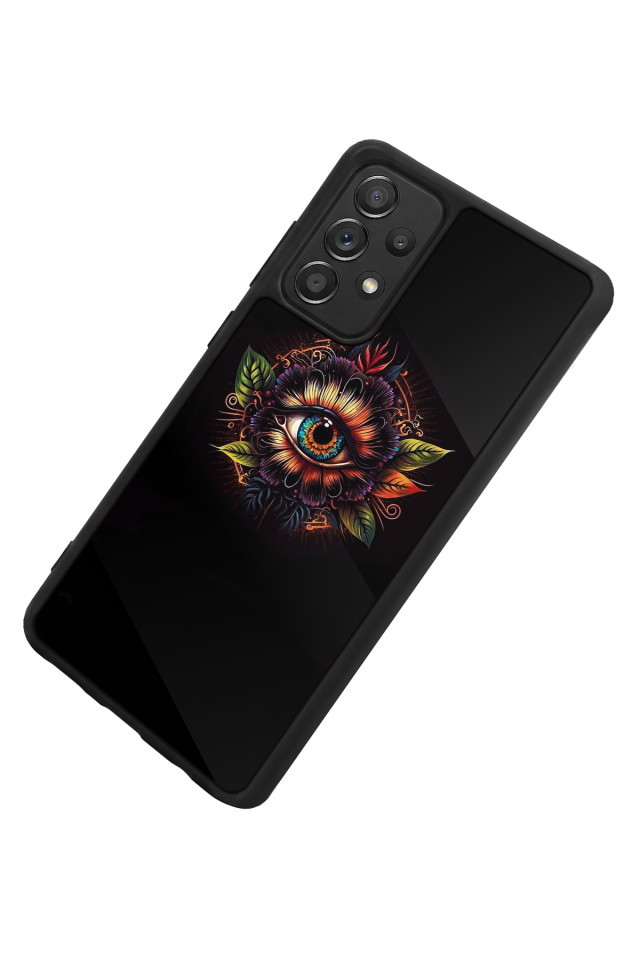 Samsung Galaxy A72 Uyumlu Göz Tasarımlı Glossy Premium Kılıf