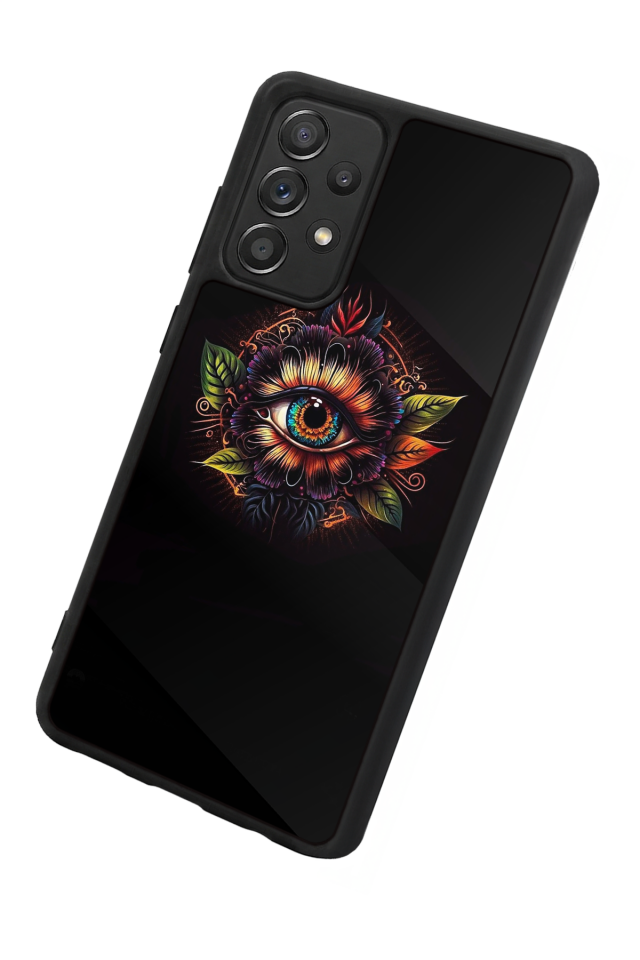 Samsung Galaxy A72 Uyumlu Göz Tasarımlı Glossy Premium Kılıf