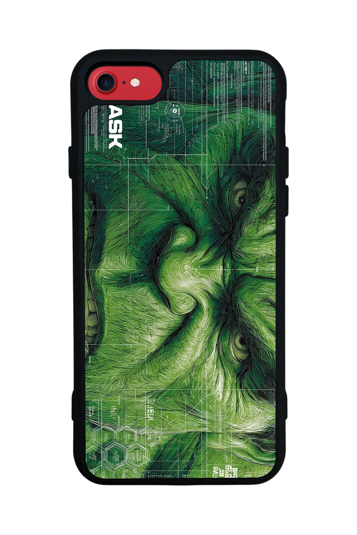 iPhone SE Uyumlu Hulk Tasarımlı Glossy Premium Kılıf