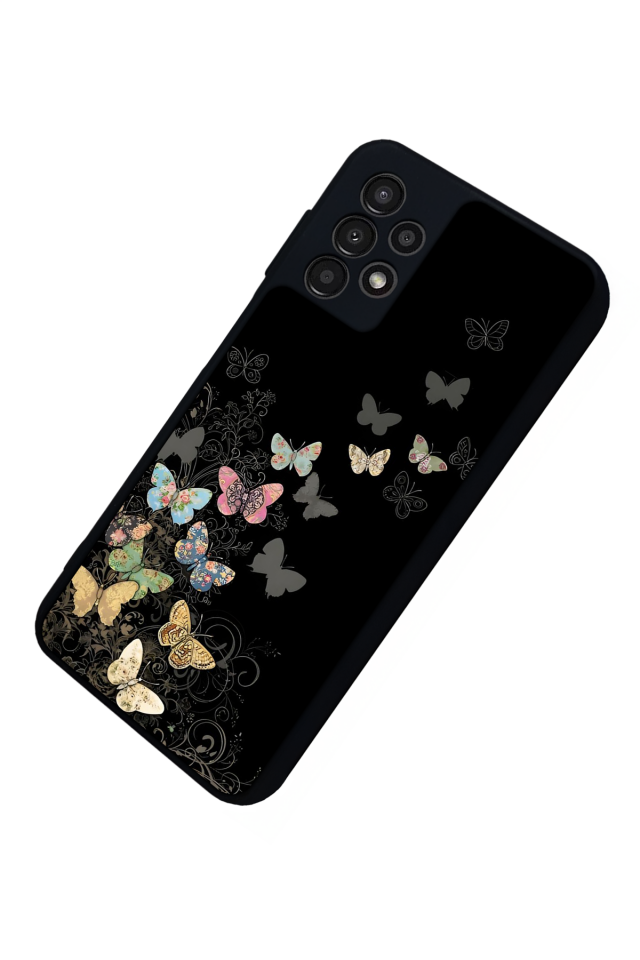 Samsung Galaxy A13 Uyumlu Kelebek Tasarımlı Glossy Premium Kılıf