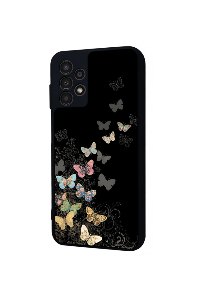 Samsung Galaxy A13 Uyumlu Kelebek Tasarımlı Glossy Premium Kılıf