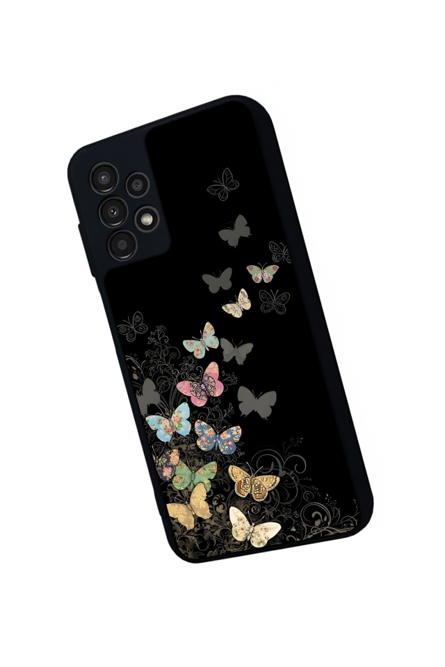 Samsung Galaxy A13 Uyumlu Kelebek Tasarımlı Glossy Premium Kılıf
