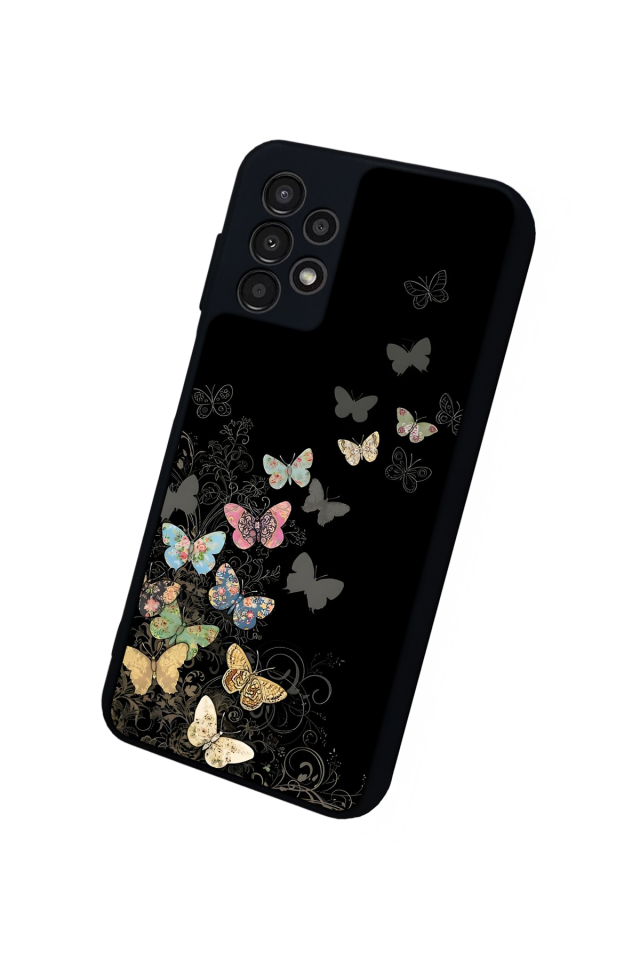 Samsung Galaxy A13 Uyumlu Kelebek Tasarımlı Glossy Premium Kılıf