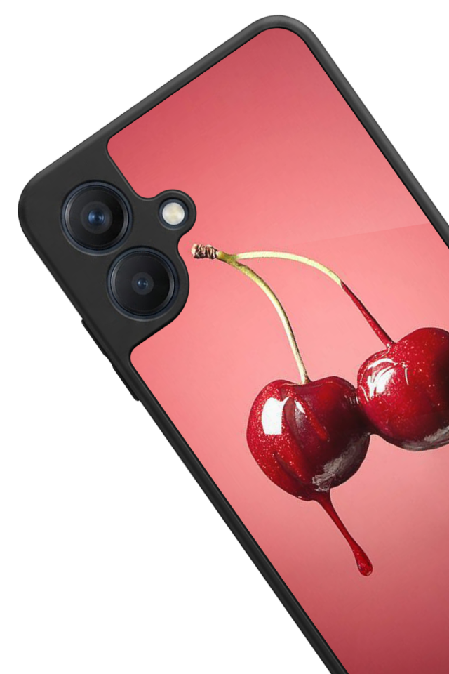 Samsung Galaxy A07 Uyumlu Kiraz Tasarımlı Glossy Premium Kılıf