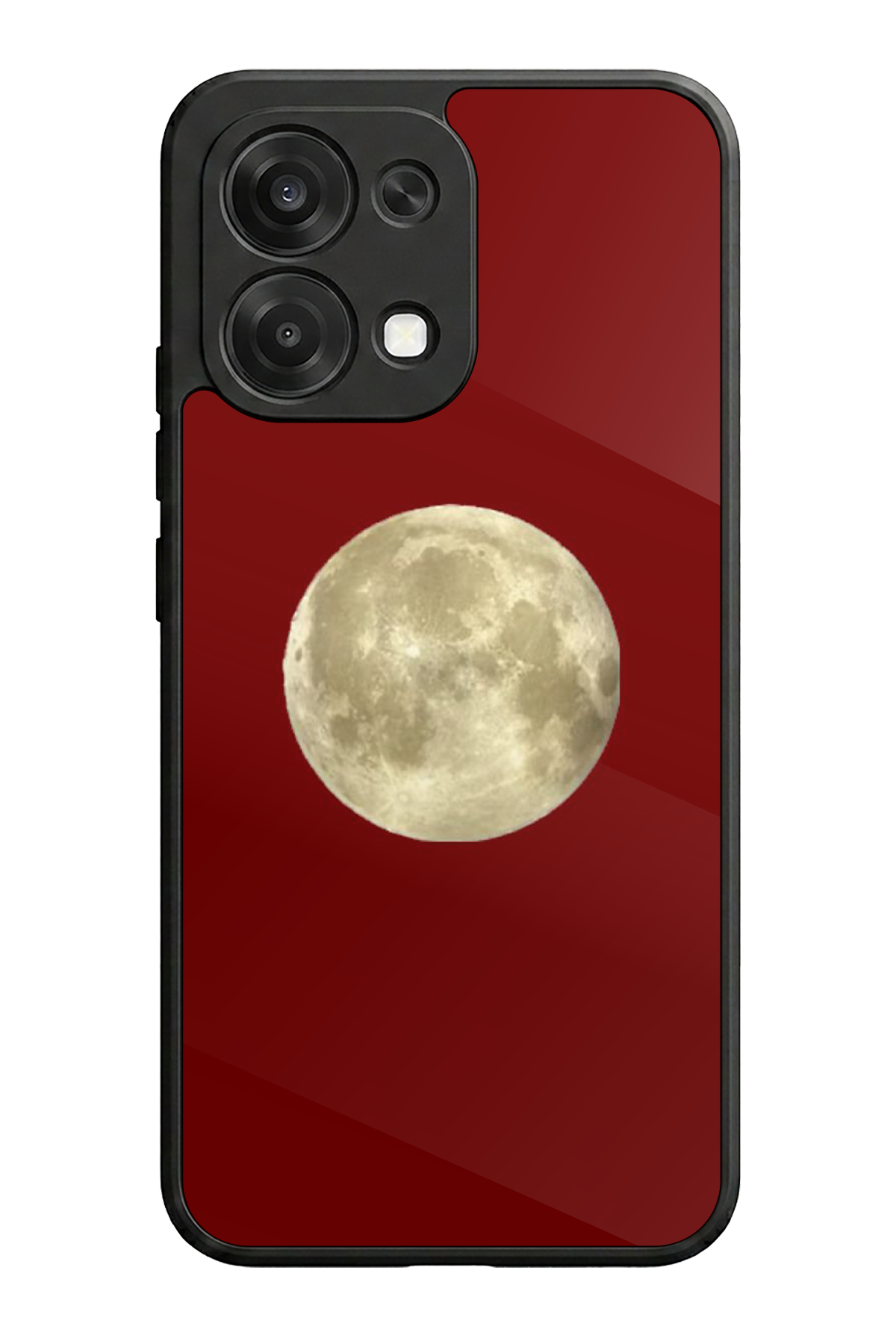 Oppo A6 Pro Uyumlu Kirmizi Tasarımlı Glossy Premium Kılıf