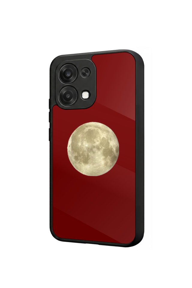 Oppo A6 Pro Uyumlu Kirmizi Tasarımlı Glossy Premium Kılıf