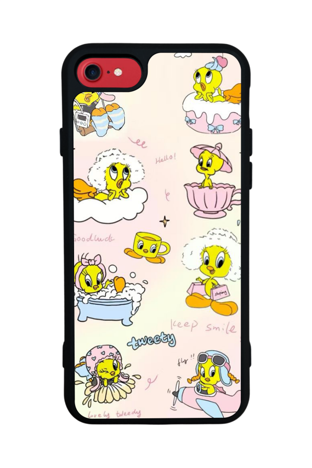 iPhone 7 Uyumlu Tweety Tasarımlı Glossy Premium Kılıf