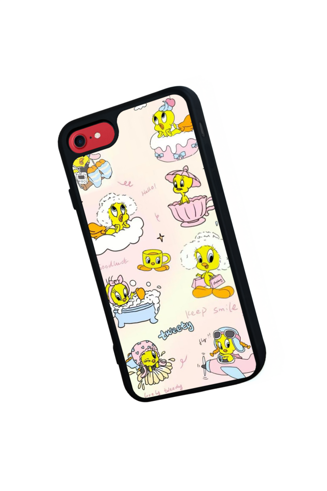 iPhone 7 Uyumlu Tweety Tasarımlı Glossy Premium Kılıf