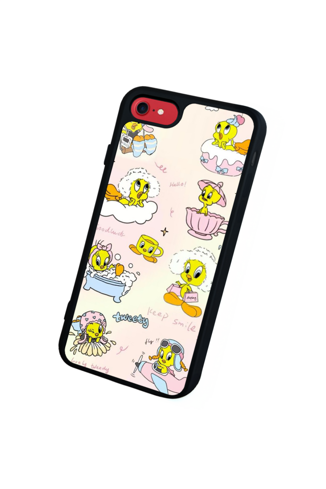 iPhone 7 Uyumlu Tweety Tasarımlı Glossy Premium Kılıf