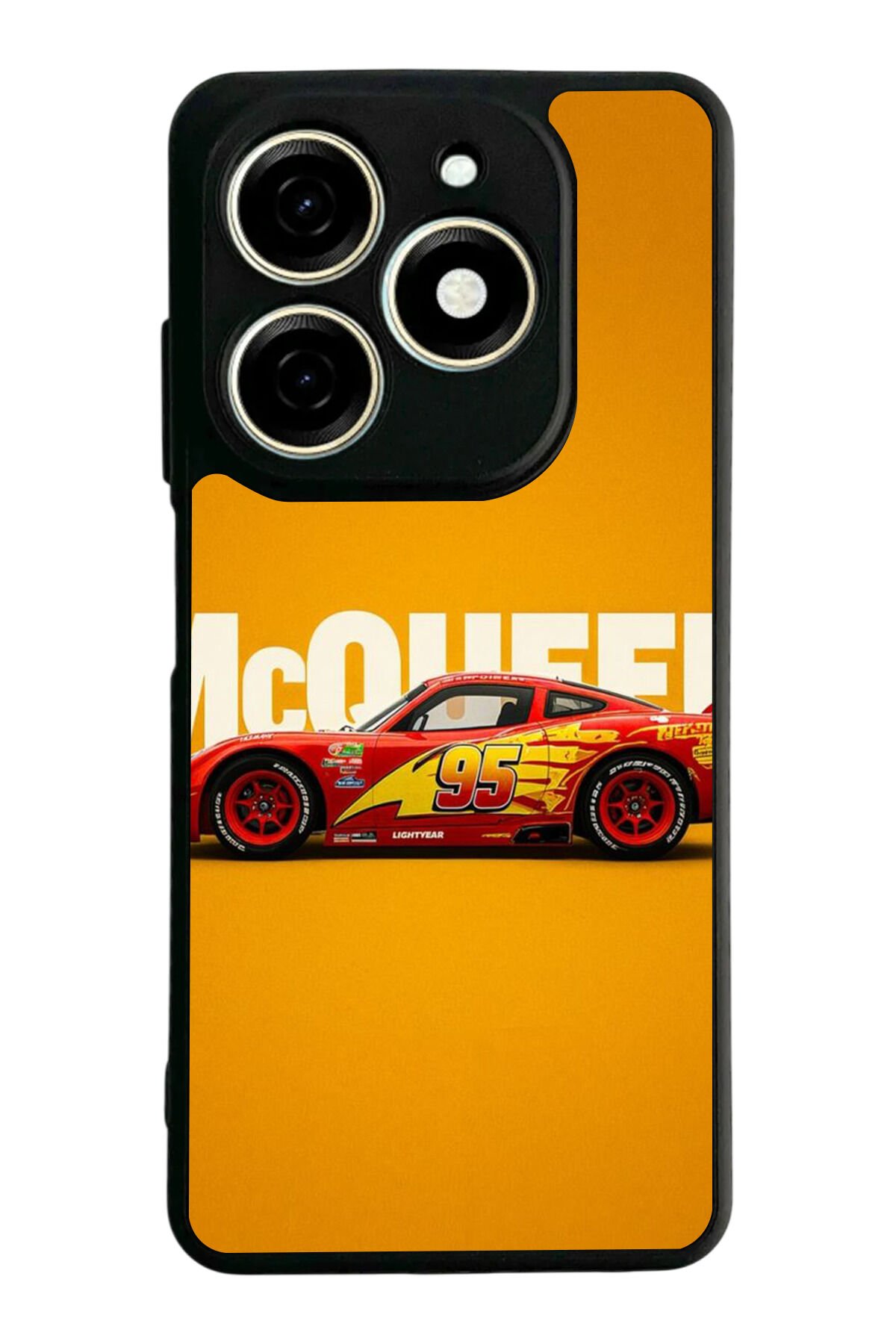 Tecno Spark 20/20C Uyumlu Şimsek McQueen Tasarımlı Glossy Premium Kılıf