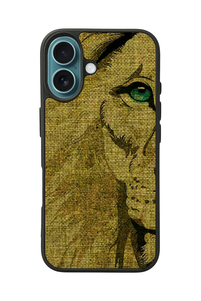 iPhone 16 Plus Uyumlu Aslan Tasarımlı Glossy Premium Kılıf