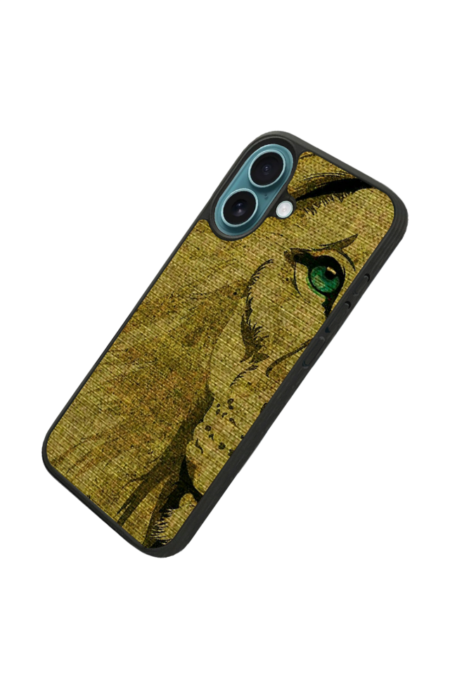 iPhone 16 Plus Uyumlu Aslan Tasarımlı Glossy Premium Kılıf