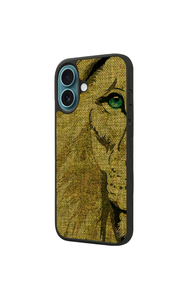 iPhone 16 Plus Uyumlu Aslan Tasarımlı Glossy Premium Kılıf