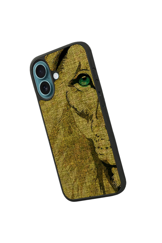 iPhone 16 Plus Uyumlu Aslan Tasarımlı Glossy Premium Kılıf