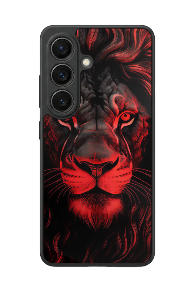 Samsung Galaxy S26 Uyumlu Aslan Tasarımlı Glossy Premium Kılıf