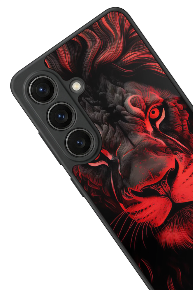 Samsung Galaxy S26 Uyumlu Aslan Tasarımlı Glossy Premium Kılıf