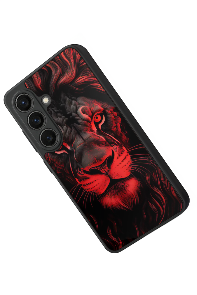 Samsung Galaxy S26 Uyumlu Aslan Tasarımlı Glossy Premium Kılıf