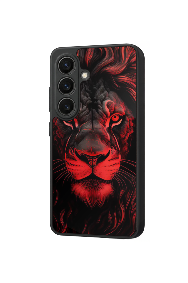 Samsung Galaxy S26 Uyumlu Aslan Tasarımlı Glossy Premium Kılıf