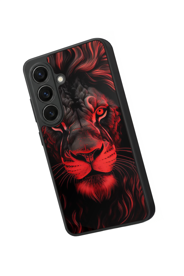 Samsung Galaxy S26 Uyumlu Aslan Tasarımlı Glossy Premium Kılıf