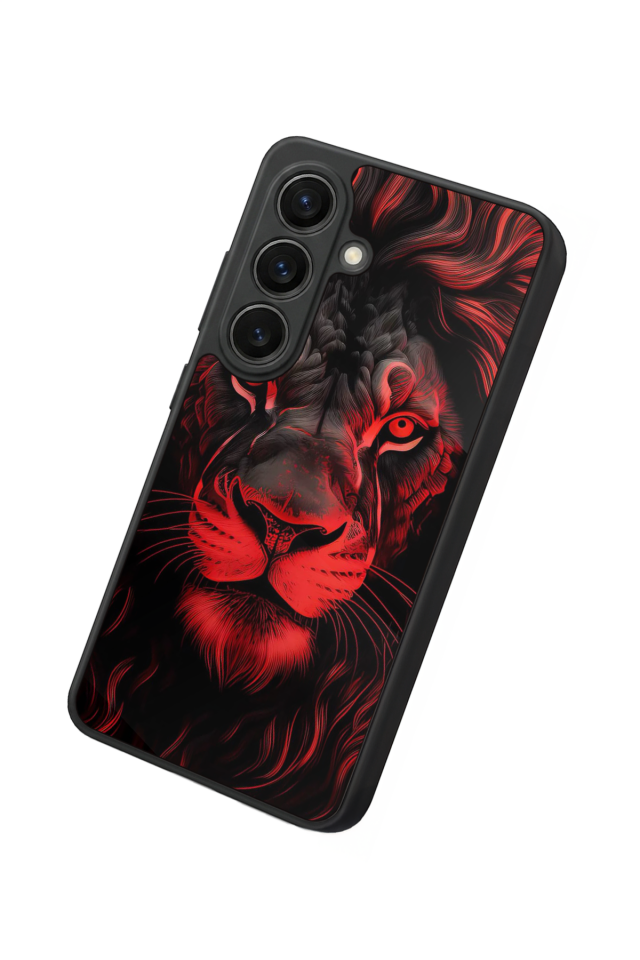 Samsung Galaxy S26 Uyumlu Aslan Tasarımlı Glossy Premium Kılıf