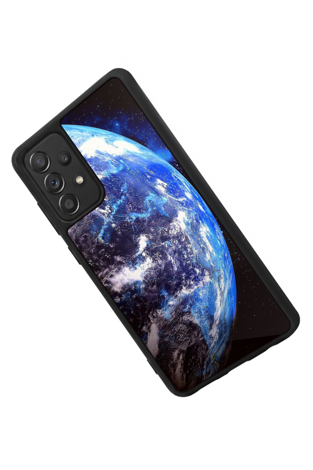 Samsung Galaxy A72 Uyumlu Ay Tasarımlı Glossy Premium Kılıf