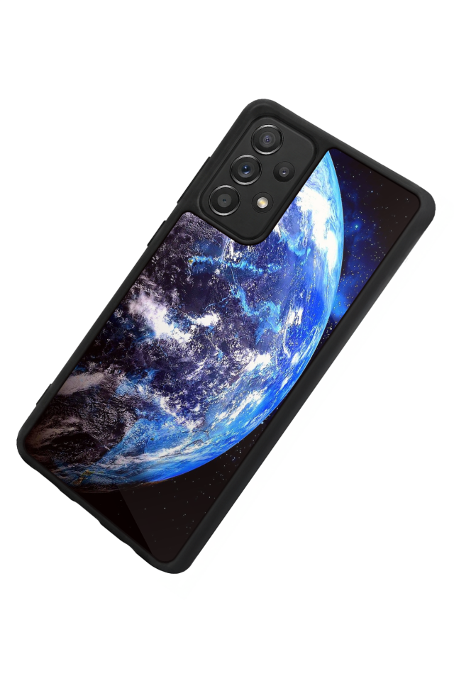 Samsung Galaxy A72 Uyumlu Ay Tasarımlı Glossy Premium Kılıf