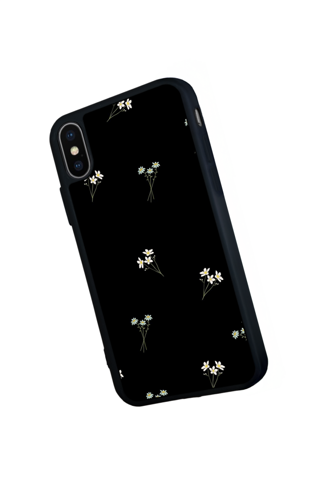 iPhone X/ XS Uyumlu Cicek Tasarımlı Glossy Premium Kılıf