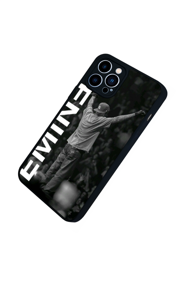 iPhone 13 Pro Max Uyumlu Eminem Tasarımlı Glossy Premium Kılıf