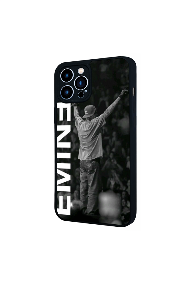iPhone 13 Pro Max Uyumlu Eminem Tasarımlı Glossy Premium Kılıf