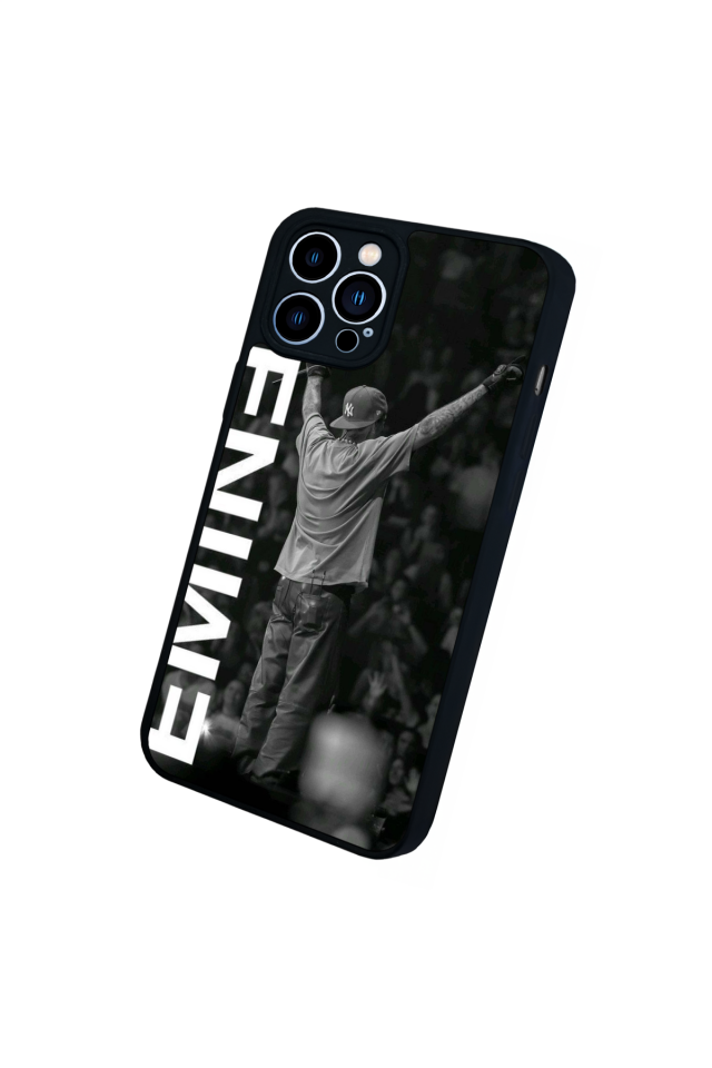 iPhone 13 Pro Max Uyumlu Eminem Tasarımlı Glossy Premium Kılıf