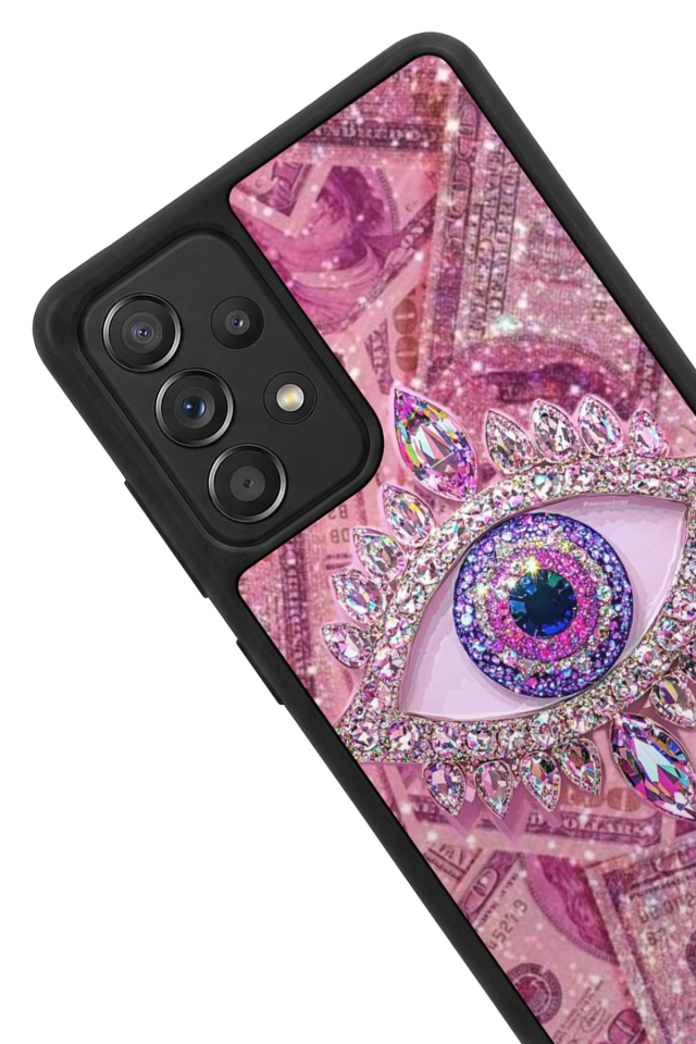 Samsung Galaxy A72 Uyumlu Göz Tasarımlı Glossy Premium Kılıf