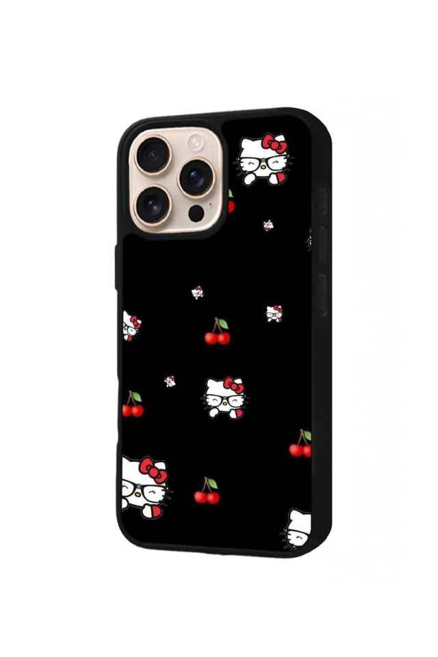 iPhone 14 Pro Max Uyumlu HelloKitty Tasarımlı Glossy Premium Kılıf