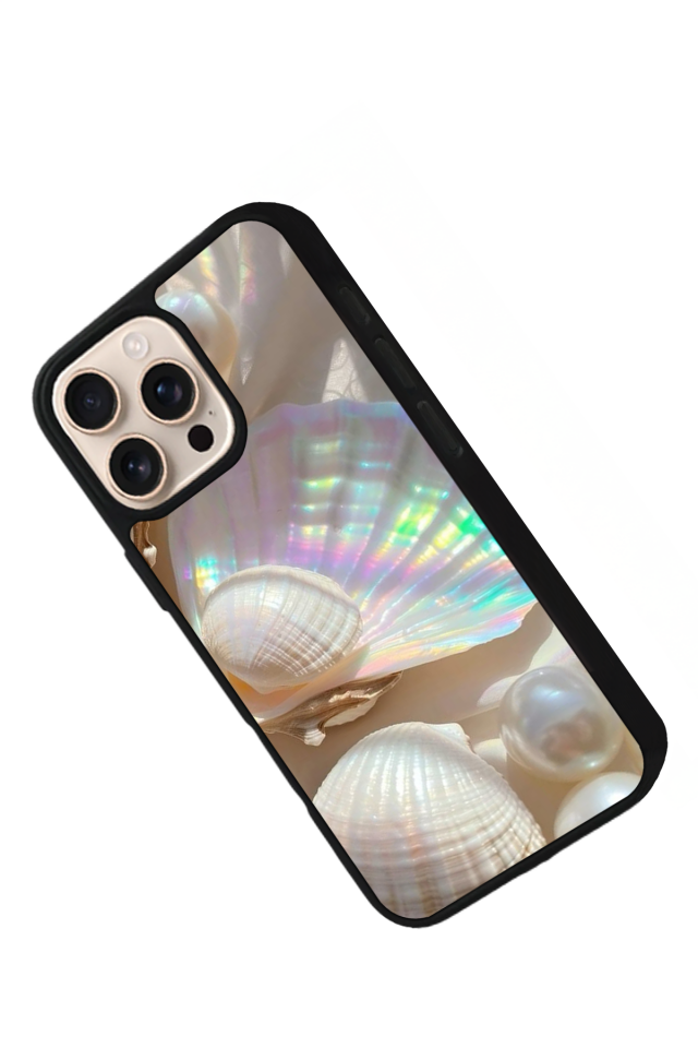 iPhone 15 Pro Max Uyumlu  İnci Tasarımlı Glossy Premium Kılıf