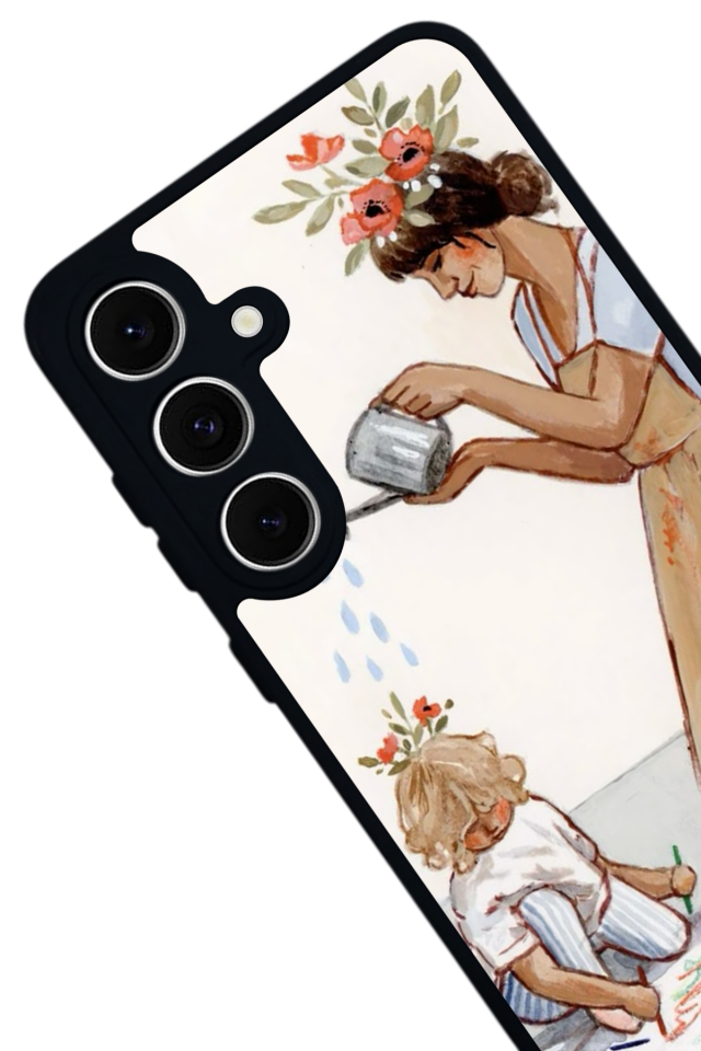 Samsung Galaxy S24 FE Uyumlu Kalp Love Tasarımlı Glossy Premium Kılıf