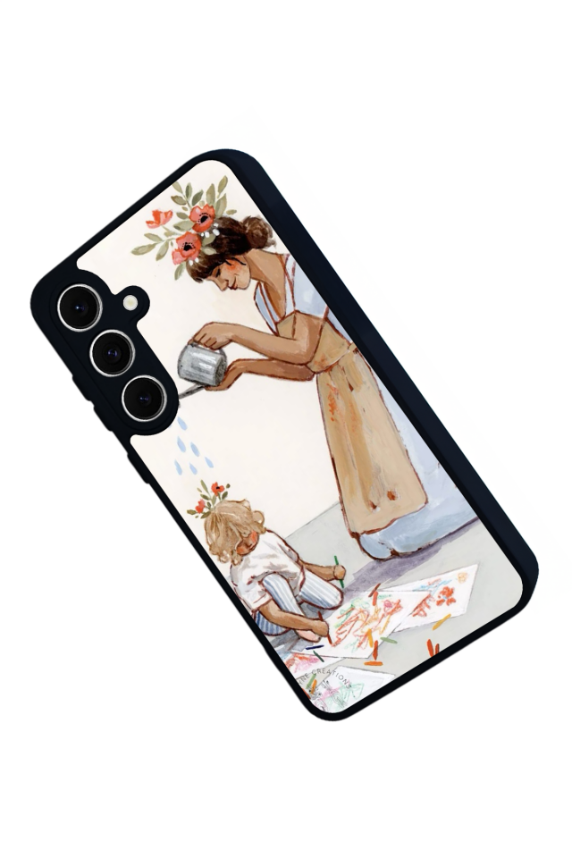 Samsung Galaxy S24 FE Uyumlu Kalp Love Tasarımlı Glossy Premium Kılıf