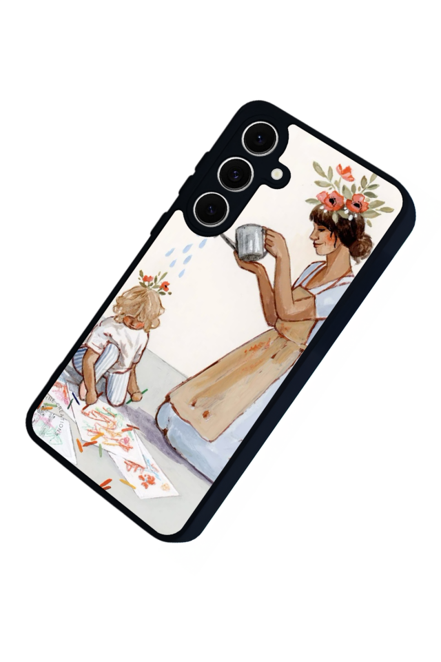 Samsung Galaxy S24 FE Uyumlu Kalp Love Tasarımlı Glossy Premium Kılıf