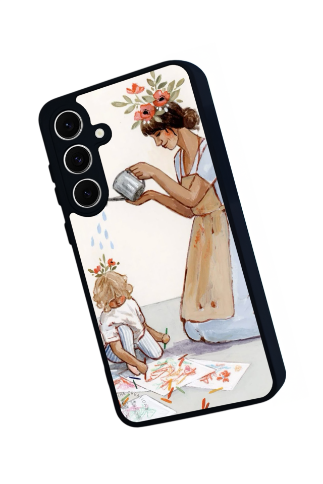Samsung Galaxy S24 FE Uyumlu Kalp Love Tasarımlı Glossy Premium Kılıf