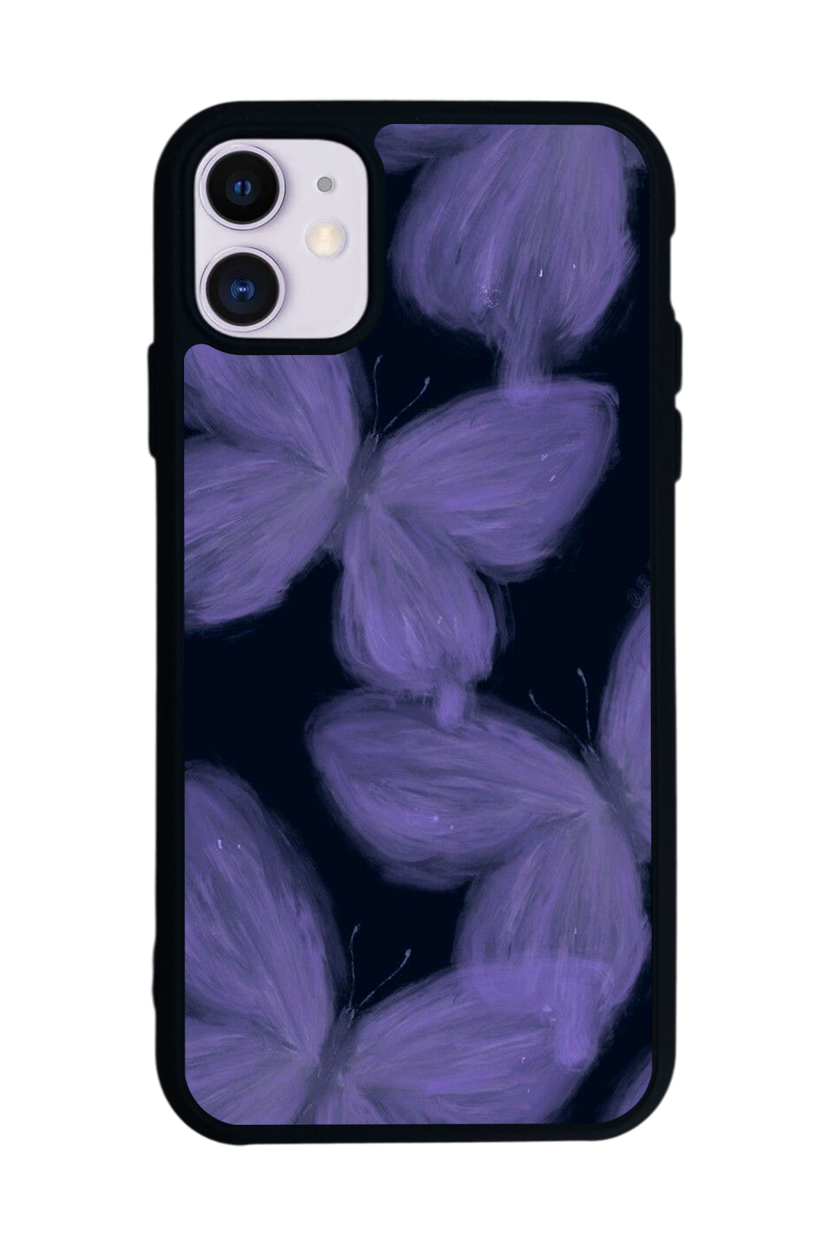 iPhone 11 Uyumlu Kelebek Tasarımlı Glossy Premium Kılıf