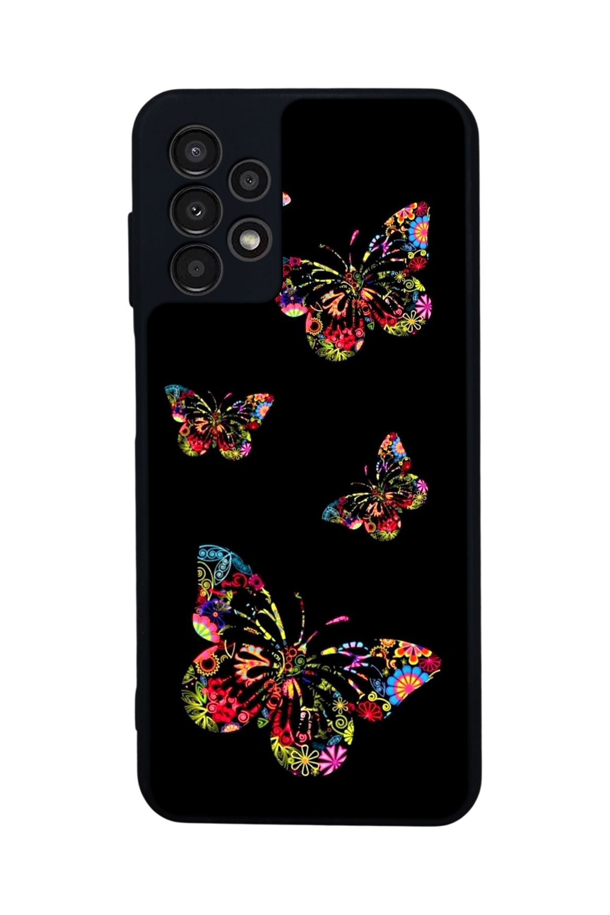 Samsung Galaxy A13 Uyumlu Kelebek Tasarımlı Glossy Premium Kılıf